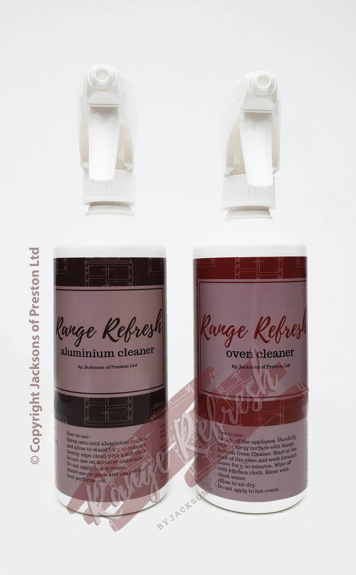 Oven Cleaner and Aluminium Cleaner - Range Refresh by Jacksons of Preston Ltd